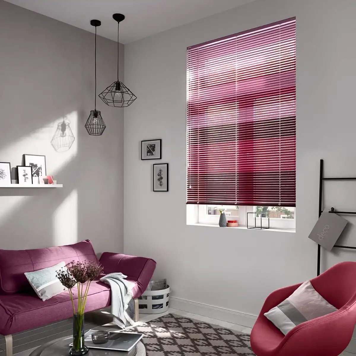 Desenli Jaluzi Perde